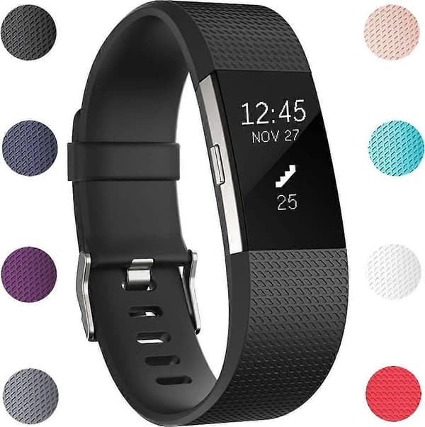 Erstatningsarmbånd Kompatible med Fitbit Charge 2 Armbånd og Charge 2 Hr