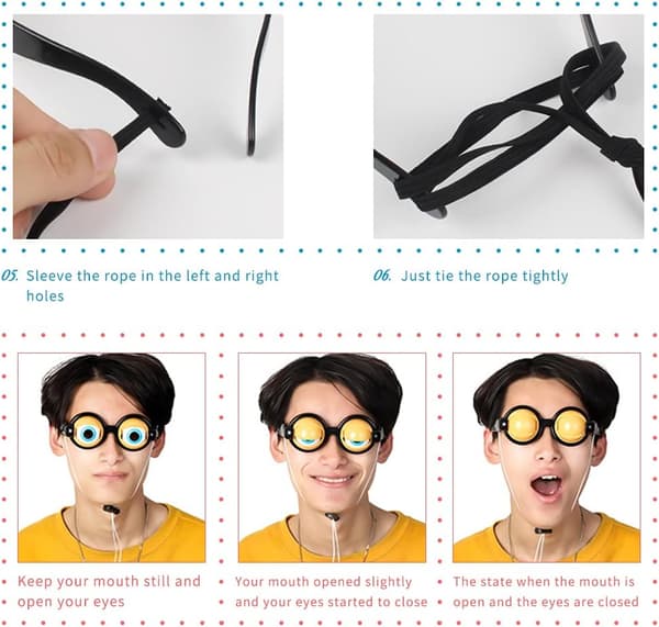 Crazy Eyes - Funny Glasses, Creative Party Glasses, Creative Kids' Glasses