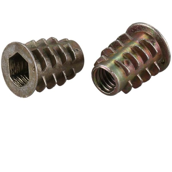 20 stk M6X 15mm sekskantbolt gjenget mutter for tre