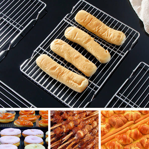 Rectangular Outdoor Grills High Temperature Resistant Stove Rack for Cooking Picnic Small size Small size