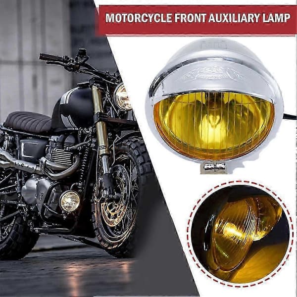 1 stk motorsykkel front ekstra lys 12V tåkelys sidelys tilbehør