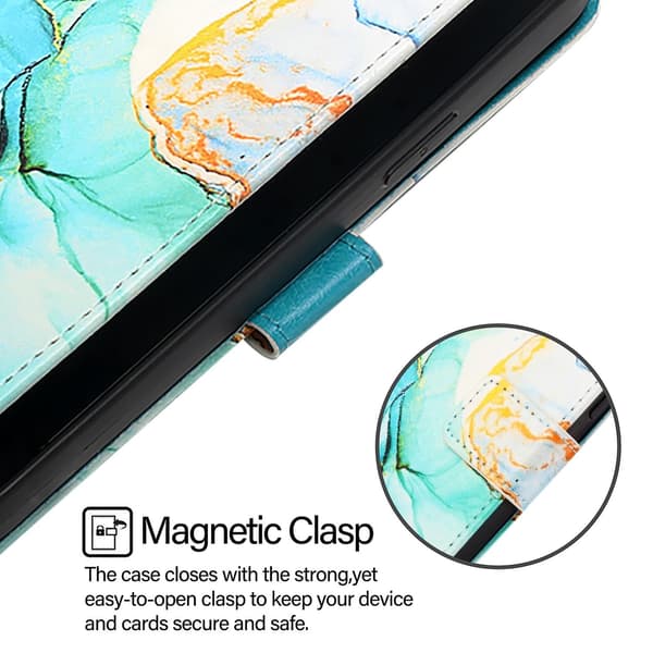 Marmor PU-etui til Xiaomi Mi 11i / 11X / 11X Pro [DB] Grøn Green