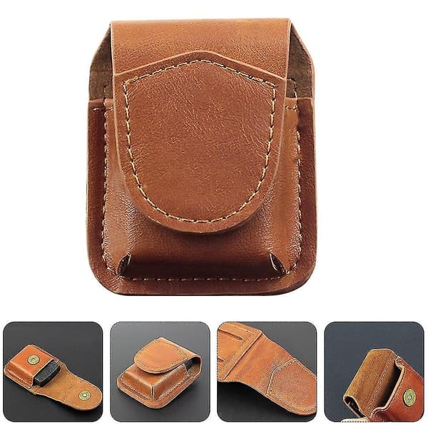 Lighter Case Leather Handmade Holster Belt Loop Clip Pocket Holder For Zippo db
