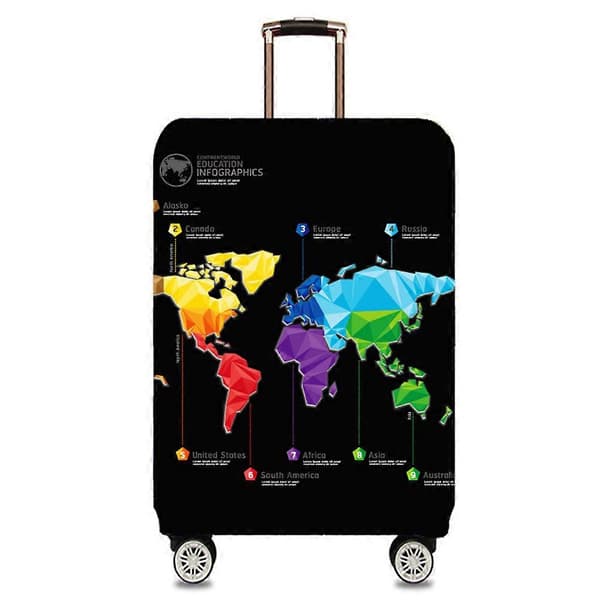 M Size Luggage Cover for 22-24 Inch Suitcases Dustproof and Scratch Protection 1-pack