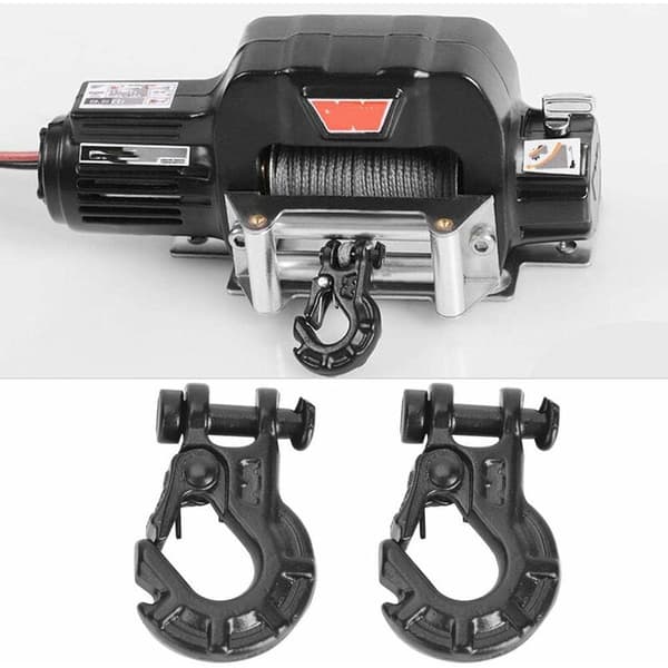 RC Vinssikoukut 2 kpl metallisia perävaunun koukkuja lisävarusteet 1/10 auto Warn T-Audace