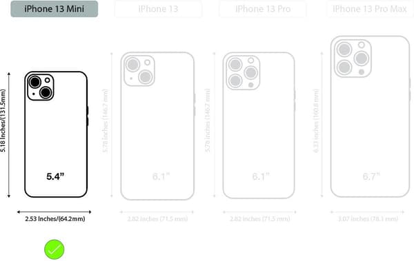 iPhone 13 Mini TPU-takakansi - Läpinäkyvä - Iskunkestävä