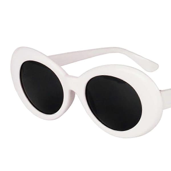 Retro Clout Goggles Soikeat Mod Mode Kurt Cobain -vaikutteiset lasit Valkoinen punainen red