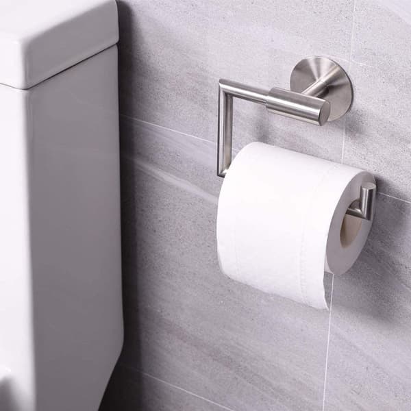 Rustfritt stål perforert gratis rullpapirholder toalettpapirholder baderomspapirhåndkleholder