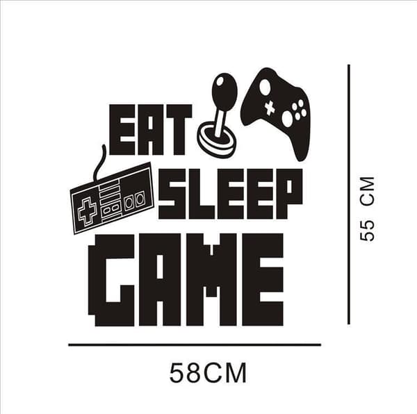 Spelrum Väggdekaler Muraler Gamer Väggdekaler Affisch för Barn