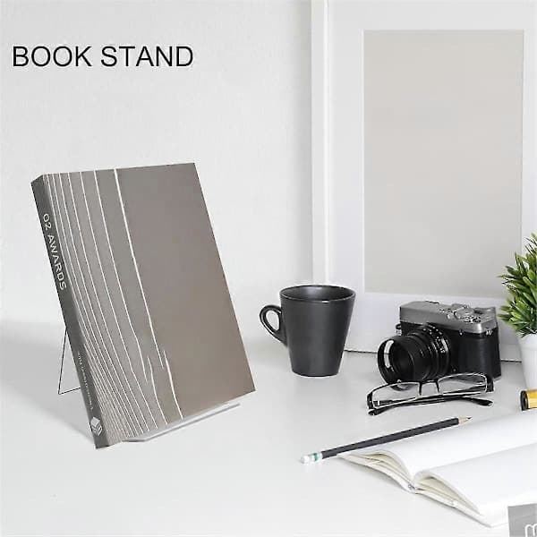6-pack Acrylic Bookends, Transparent Book Display Stand, Acrylic Bookend Holder for Displaying Comics, Albums