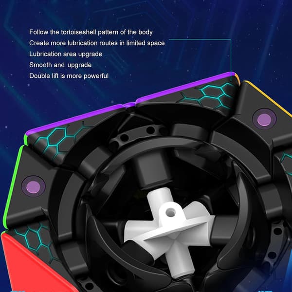 3x3 Magnetisk Oktaeder Terning Puslespil til Voksne Stickerless Speed Cube til Hjerneudvikling Underholdning Magisk Terning