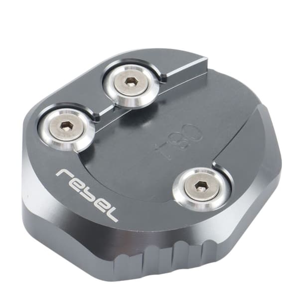 Motorcycle Kickstand Extension Plate Fits Rebel CMX300 CMX500 2017-2021 Side Stand (Titanium)