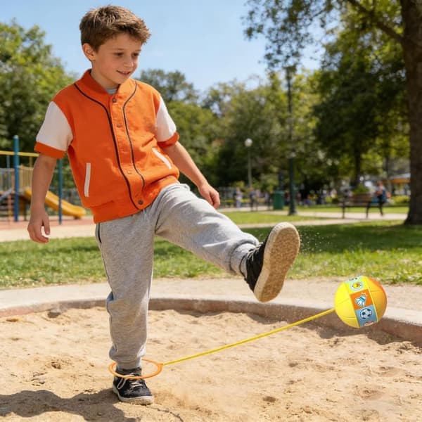 Ankle Skip Ball with LED Light, Outdoor Exercise Skip Ball - Skip Ball for Teens and Adults, Exercise and Coordination Game, Garden