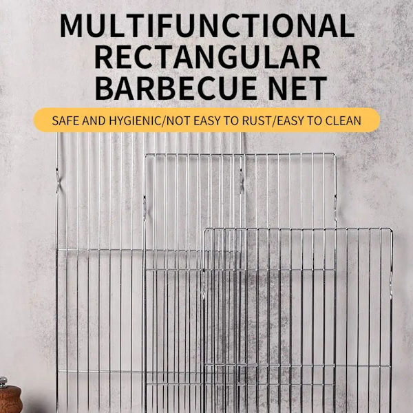 Rectangular Outdoor Grills High Temperature Resistant Stove Rack for Cooking Picnic Small size Small size