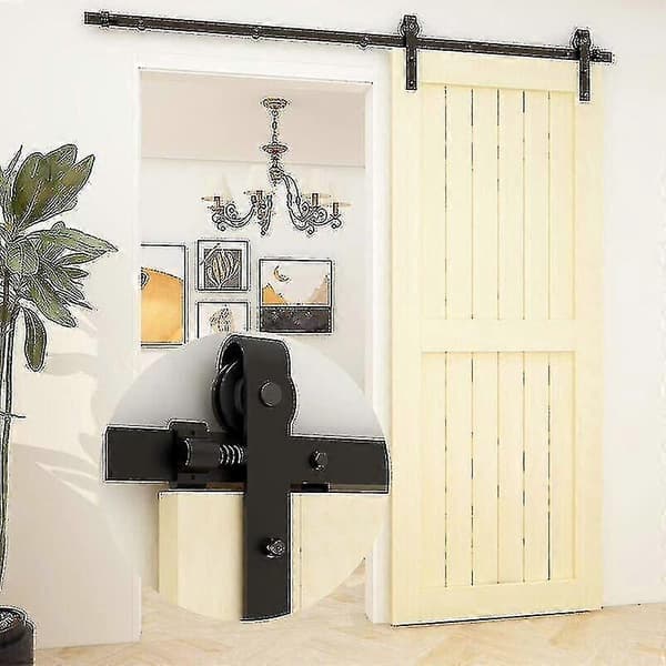 Sliding Barn Door Stop for Track, Easy to Install, Upgraded Adjustable Spring