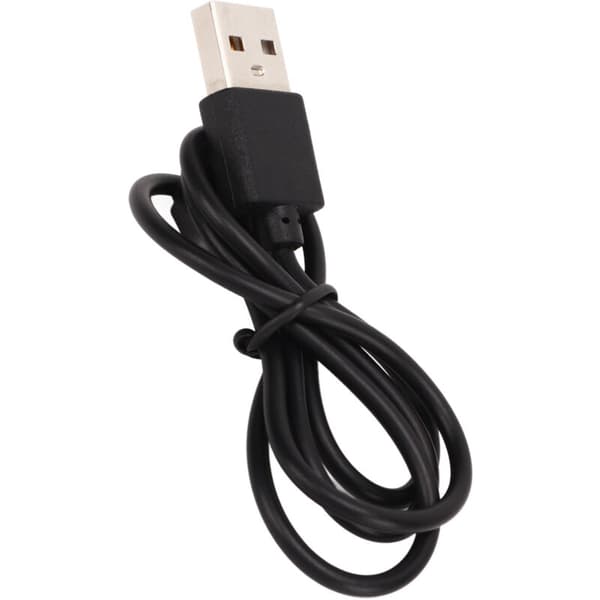 Universel magnetisk ur-oplader med 2 stifter til smartwatch, USB, sort opladerkabel