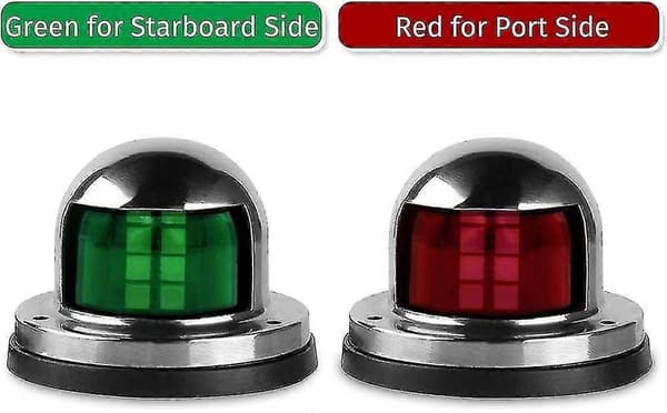 Pari LED-navigointivaloja, merenkulun navigointisignaalivalot