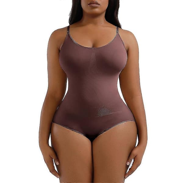 Heyshape Snatched Bodysuit Heyshape Bodysuit Snatched Shapewear Bodysuit Dam M Brun triangelmodell M Brown triangle model
