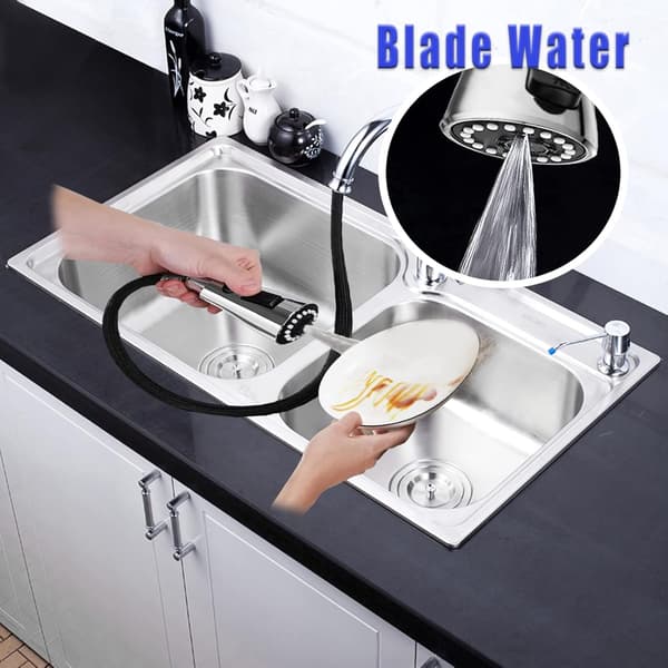 Modes Kitchen Sink Spray Nozzle, Pull-Out Kitchen Faucet Spray Nozzle, Kitchen Faucet Spray Head, Chrome, Replacement, Kitchen Spray Nozzle 1/2 Universal