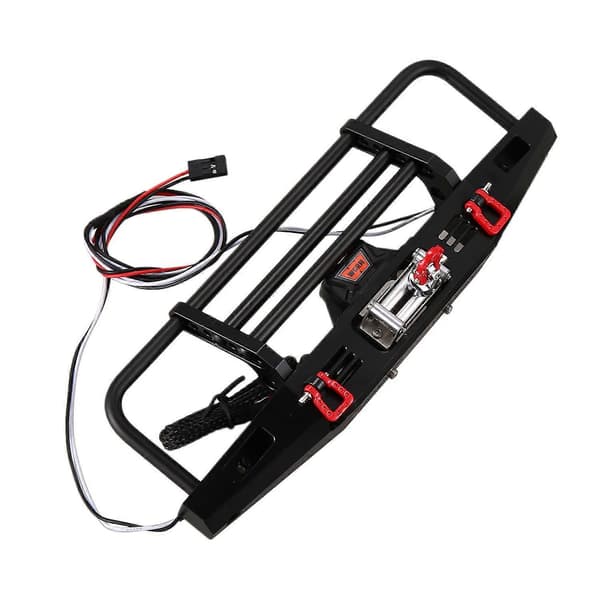 Metall Frontfanger med Vinsj Fjernkontrollsystem for 1/10 RC Crawler TRX4 Axial SCX10 & SCX10