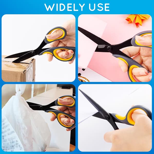 Multifunction Scissors, Comfortable Handles, Sharp Scissors for Office, Home, School, Crafts, Sewing and Fabric Accessories