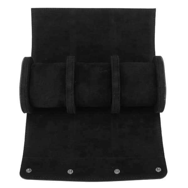 3 Compartment Professional PU Leather Watch Storage Box Travel Portable Watch Case Organizer