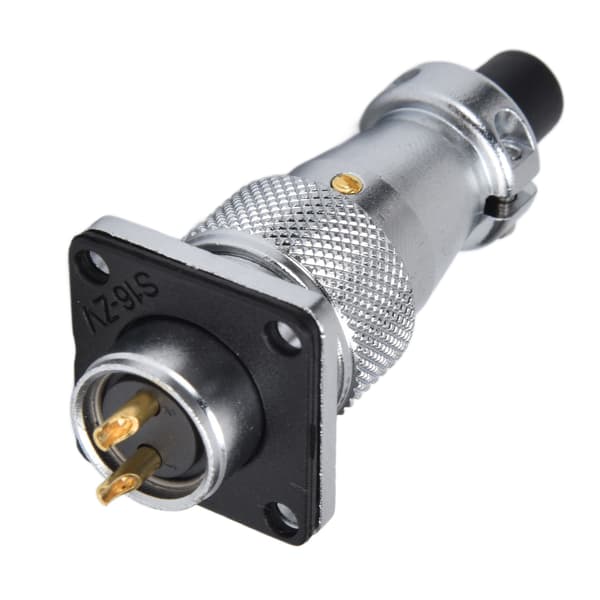 2-pinners metallflykontaktadapter Vanntett sinklegering WS16 Flykontakt AC 500V