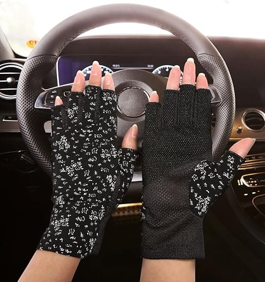 Dame solbeskyttende fingerløse handsker sommer kørehandsker piger Anti