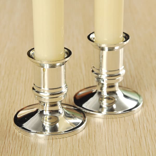 2 Pieces Plastic Candlestick Base Holder Pillar Candle Stand For Electronic Candles