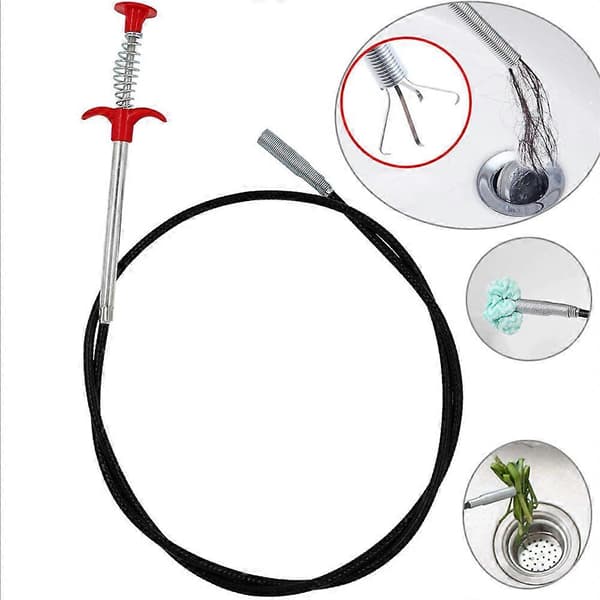 2M Flexible Grip Tool, Extendable Claw Grabber, Snake & Cable Aid, Used For Picking Up Debris, Hair & Drain Cleaner