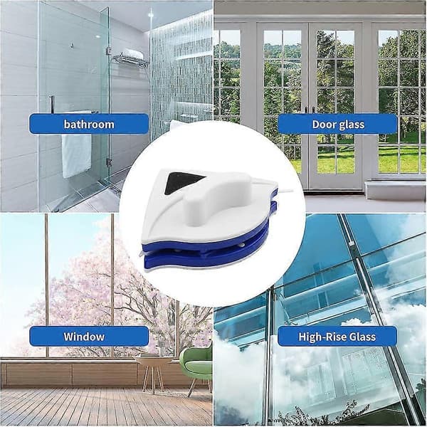 Magnetic Window Cleaner Double Sided Window Cleaning Equipment Wiper Tool for 3-8mm Glass Thickness