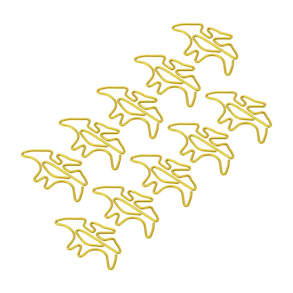 100 stk. formede papirclips forhindrer glidning, rustfri metal, små søde papirclips til bøger, notesbøger, mapper
