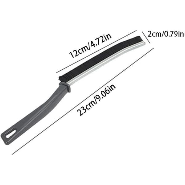 Gap Cleaning Brush, Small Scrubber Brushes for Cleaning, Handheld Groove Cleaning Tools for Door, Window, Kitchen Rail KLB