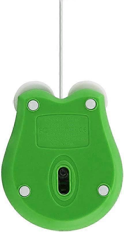 USB Wired Mouse, Wired Small Computer Mouse for Kids, Cute Animal Shaped Frog Shaped Wired Computer Mouse, Wired Mouse, Laptop-Green