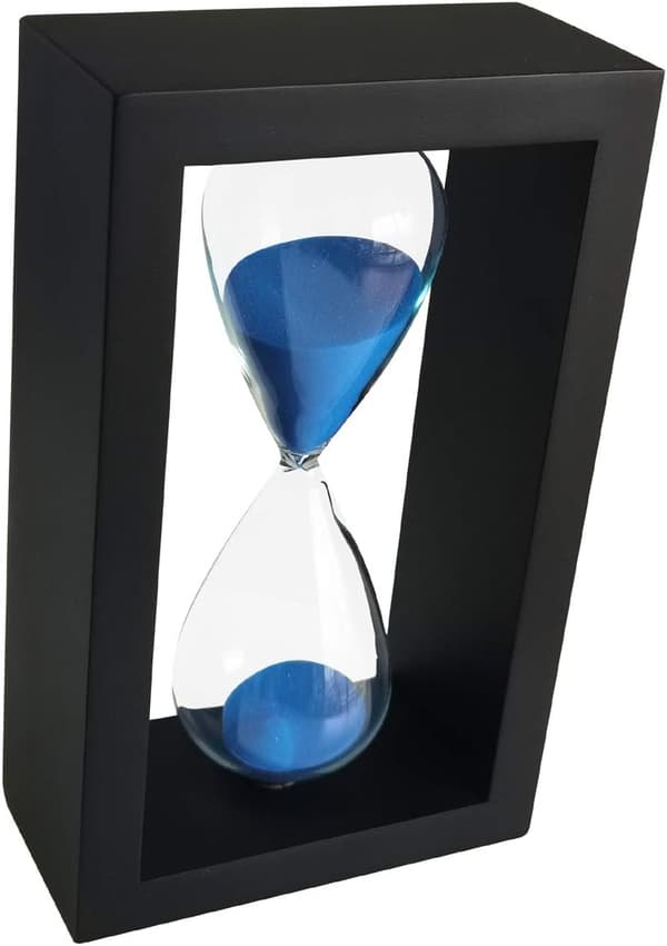 Blå timeglas 30 minutters timer timeglas til pyntedekoration