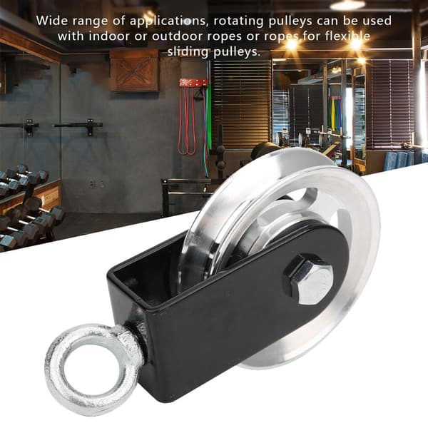 Silent Hanging Wheel Set for DIY Fitness Equipment with PP Iron Plate Support Bracket