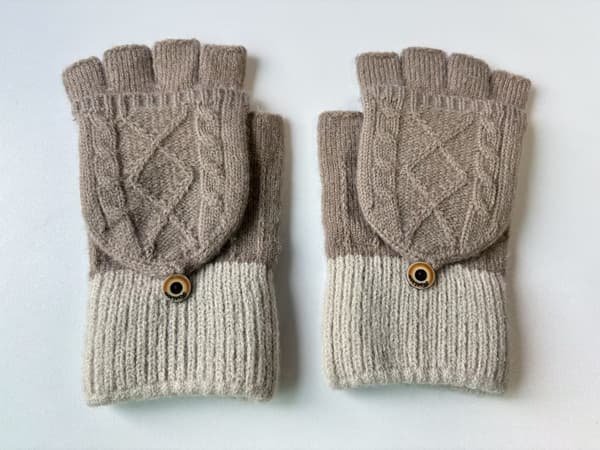 Cabrioletvotter - Varme og koselige vinterhansker Brun Brown 66
