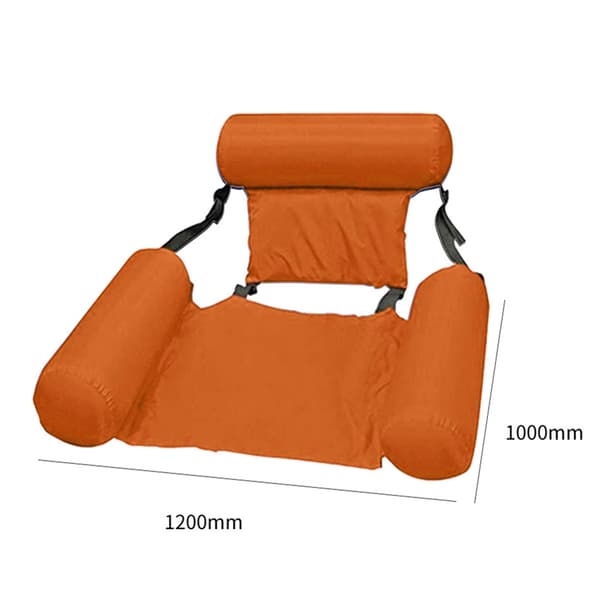 Inflatable Floating Row Chair Foldable Hammock for Beach Pool Water Sports