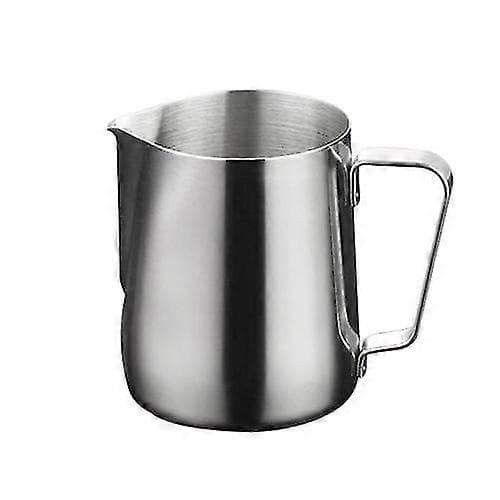 Mælkekande i rustfrit stål til mælkeskumning Sølv 1000ml Silver 1000ml