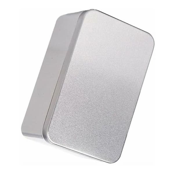 Rektangulær metallboks - Blikk - 13 x 8 x 6 cm