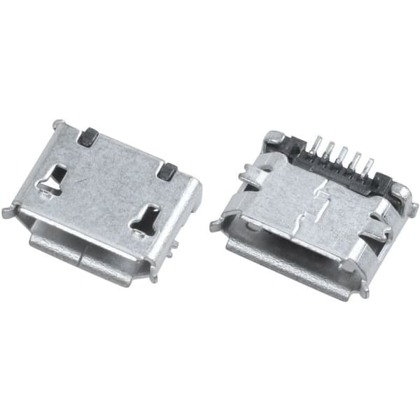 20 stk DIY USB 5-pinners SMD-kontakt glassoverflate