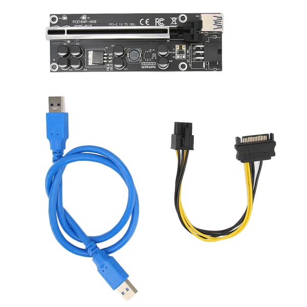 PCIE Riser Stabil 8 FP-kondensatorer Forgyldt USB3.0-grænsefladeadapterkort til Win 7 til Win 8 til Win10 til Win XP