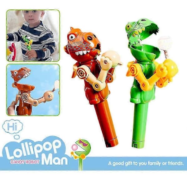 Kreativ Robot Holder Dinosaur Spiser Slikkepinde Etui Slik