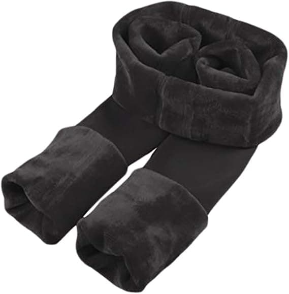 Dam vinter varma stretchiga termiska leggings byxor -Small-Mediu