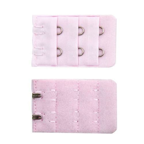 5 stk 3 rader 2 kroker BH-forlenger Stropp Dame BH-stroppforlenger Tilbehør Rosa Pink
