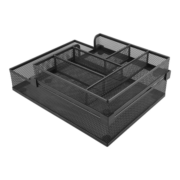 2-Tier Paper Tray Double Layer Metal Mesh Paper Tray Removable Multifunctional Paper Tray for Office Classroom