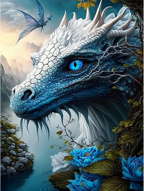 5D-timanttimaalaus 30x40cm Dragon Legend 44
