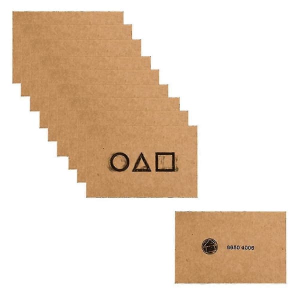 Squid Game Invitations Cosplay Prop Game Cards Decorations 30pcs