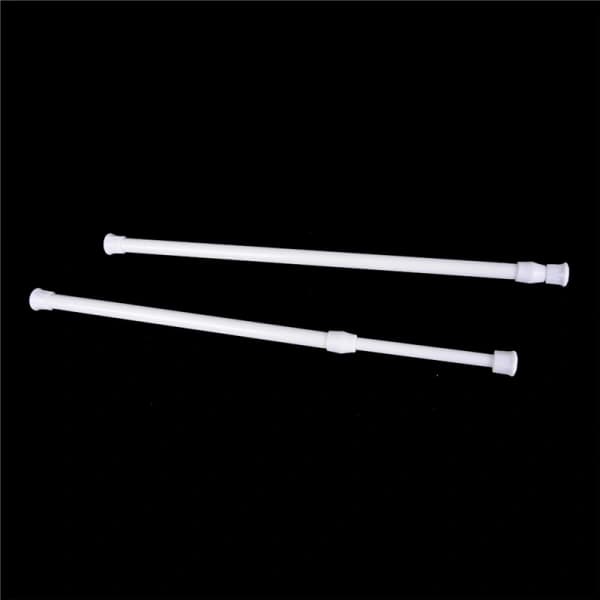 Adjustable Metal Curtain Rod for Window Curtains 40-70 cm White