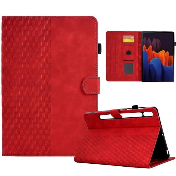 För Samsung Galaxy Tab S7 T870 / S8 X700 Diamantmönstrat Läder Smart Tablet Fodral{AZC}